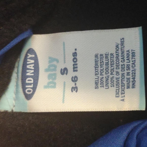 Old Navy coat with hood 3/6 months - Picture 5 of 6